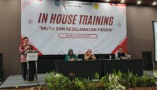 In House Training dengan tema “Mutu dan Keselamatan Pasien” Yang digelar di salah satu Hotel di Banjarbaru, Selasa (26/8/2025).