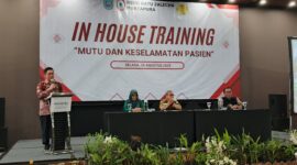 In House Training dengan tema “Mutu dan Keselamatan Pasien” Yang digelar di salah satu Hotel di Banjarbaru, Selasa (26/8/2025).