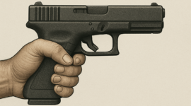 Ilustrasi senjata api. (Foto: AI) 