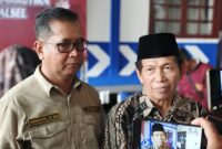 Tokoh masyarakat Kabupaten Banjar, H Gusti Abdurachman (kanan) 
