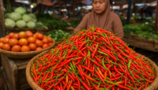 ILUSTRASI CABAI RAWIT DIPASAR. (FOTO: AI) 
