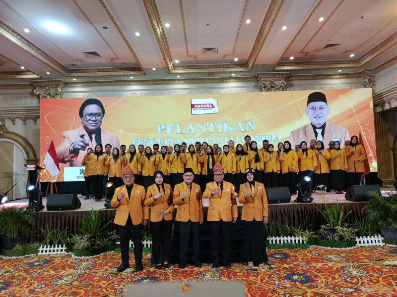  Pimpinan Pusat (DPP) Partai Hati Nurani Rakyat (Hanura) resmi melantik kepengurusan Dewan Pimpinan Daerah (DPD) Provinsi Kalimantan Selatan (Kalsel) periode 2025–2030, Senin (3/11/2025) malam.