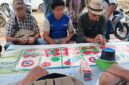 (Aktivitas judi di Desa Megalau Hulu Kecamatan Kelumpang Barat Kabupaten Kotabaru. Foto: Istimewa)