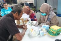 Pemerintah Desa Awang Bangkal Barat, Kecamatan Karang Intan, Kabupaten Banjar, menggelar program pelayanan kesehatan gratis bagi masyarakat, Sabtu (23/5/2026).