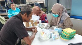 Pemerintah Desa Awang Bangkal Barat, Kecamatan Karang Intan, Kabupaten Banjar, menggelar program pelayanan kesehatan gratis bagi masyarakat, Sabtu (23/5/2026).