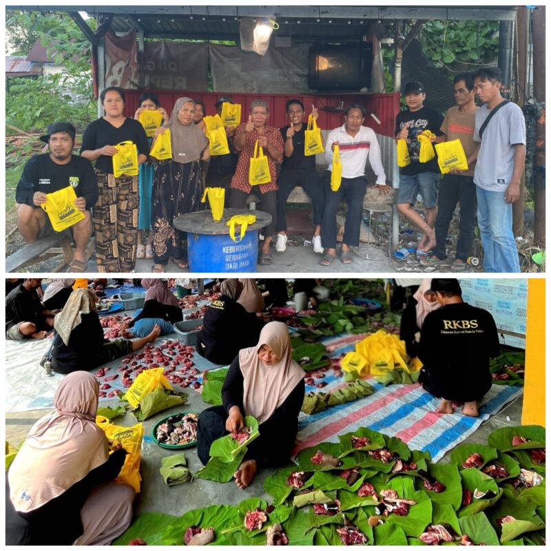 Anggota DPRD Kota Banjarbaru, Siska Monalisa, melaksanakan ibadah kurban dengan menyerahkan tiga ekor sapi pada momentum Hari Raya Iduladha 1447 Hijriah, Kamis (28/5/2026).