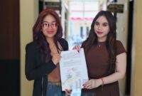 Mediasi tersebut berlangsung pada Jumat (28/8/2026), antara Nabila Zirus (kanan) dengan pihak terlapor, Vivi Djohari (kiri).